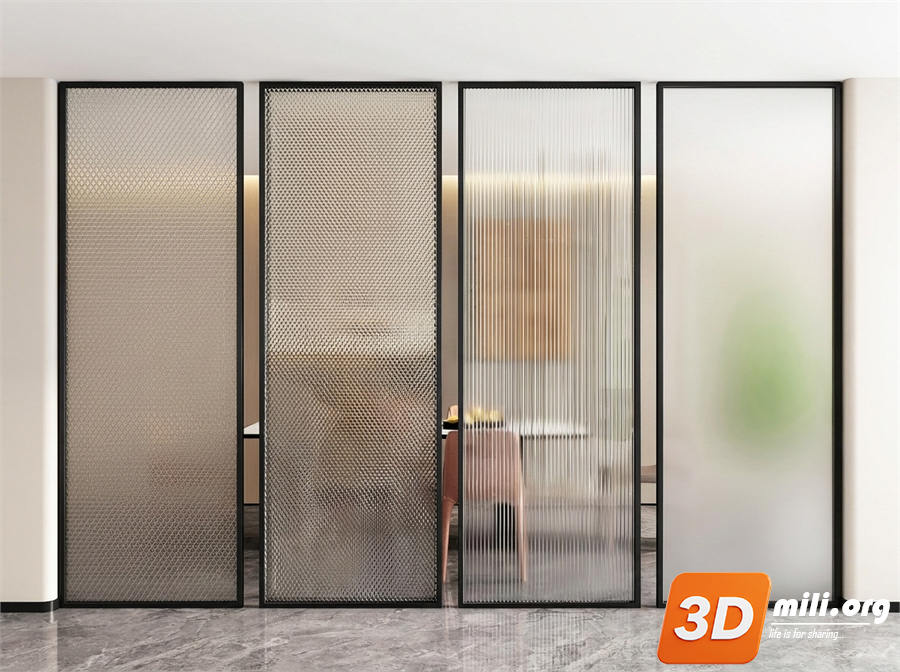 Folding screen Skp Files 